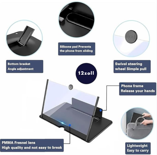 Foldable Phone Screen Magnifier